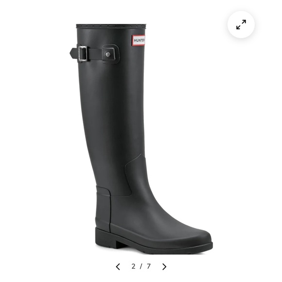 Hunter Black Tall Rain Boots - Picture 3 of 6